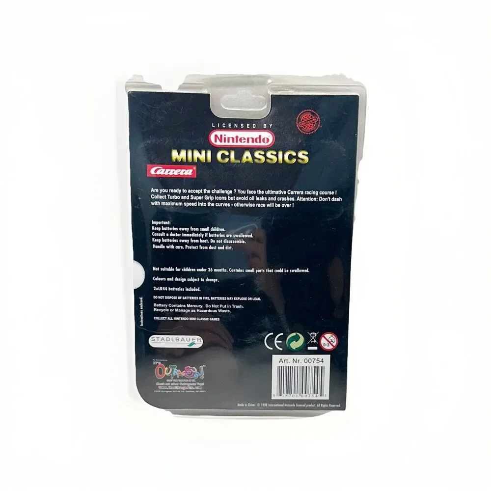 1998 Nintendo Mini Classics Keychain, Carrera, New Sealed Unopened, Red